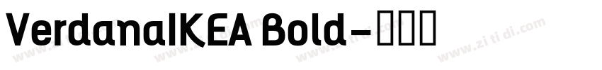 VerdanaIKEA Bold字体转换